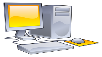 Illustration d'un ordinateur de bureau