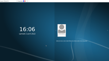 Kde sddm login screen