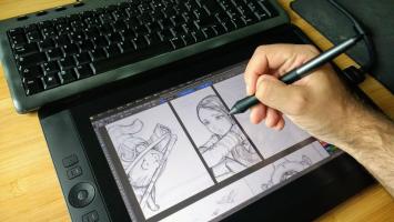Tablette graphique avec retour visuel