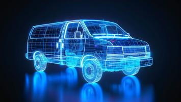 wireframe d'une voiture