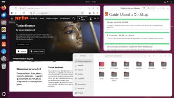Ubuntu : 3 opened apps 