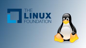 The Linux Foundation logo + Tux