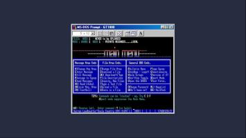 menu principal d'un bbs